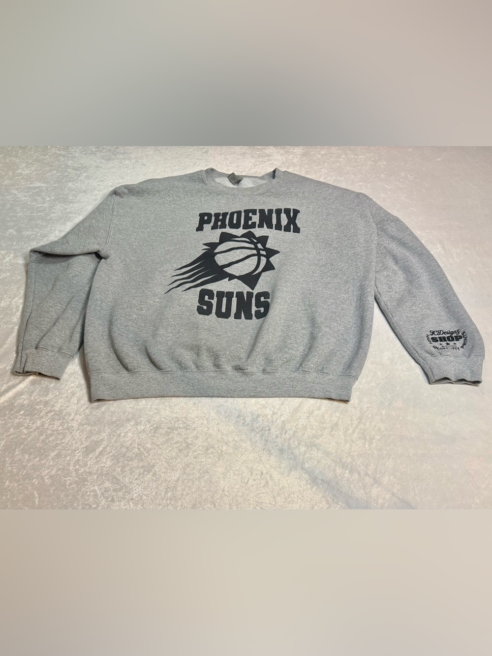 Phoenix Suns Grey Gildan Crewneck Sweatshirt